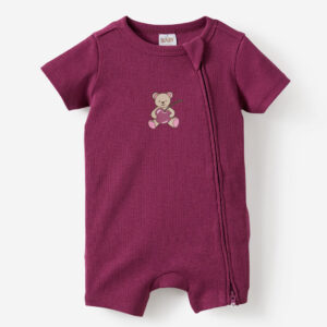 Growie Short Sleeve Zip All In One Romper